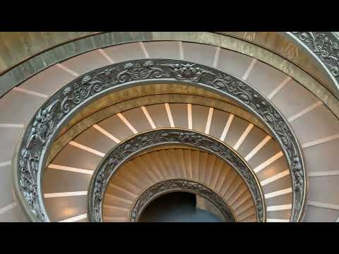 Vatican City in Italy circular stairs - May 2022