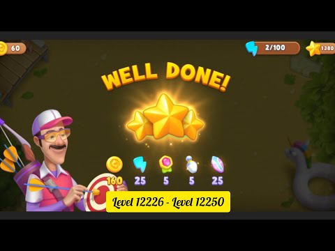 Gardenscapes ( Level 12226 - Level 12250 ) - All Puzzles - Gameplay PART - 537