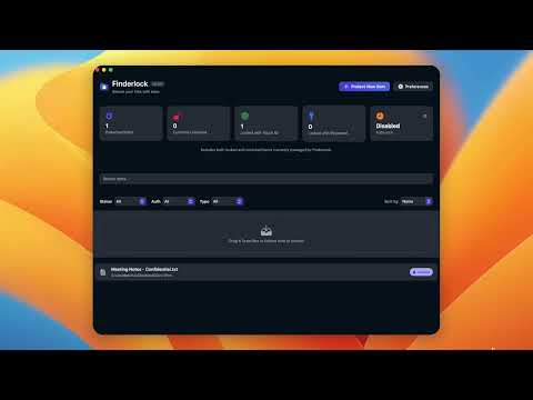 Finderlock video preview