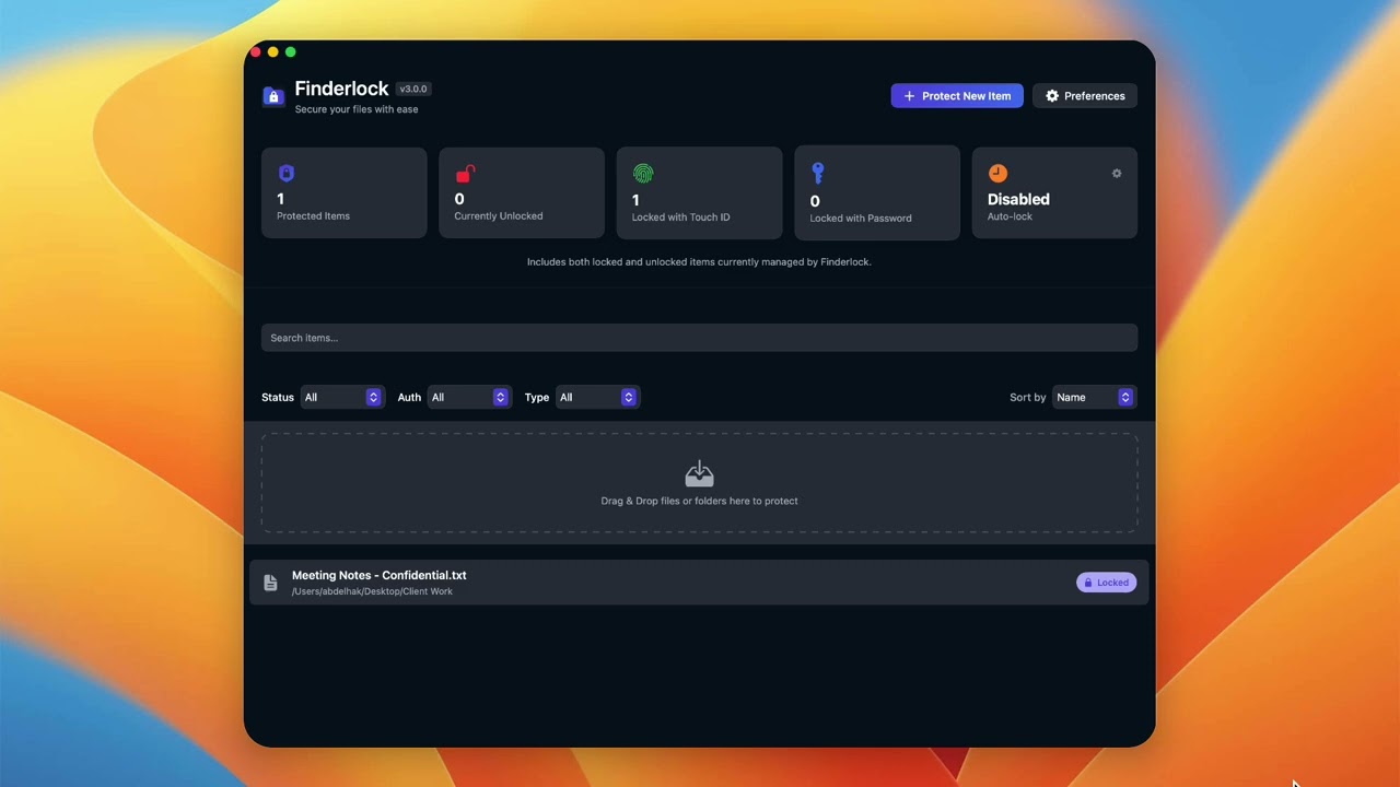 Finderlock video preview