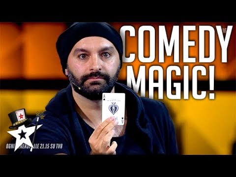 Magician Puts A Comedy Spin on His Magic  Italia Got Talent 2019 | Magicians Got Talent
