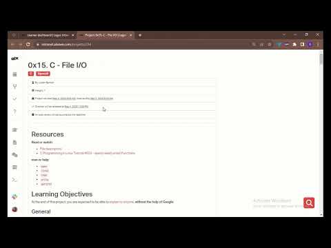 0x15. C - File I/O Quiz
