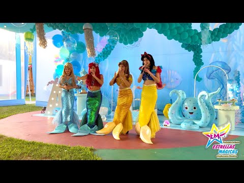 Show Infantil Princesas Disney Sirenas con Estrellas Mágicas - Mágicamente Divertido!!!