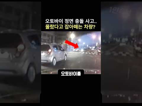배달기사 뺑소니 차량 앞을 망설임 없이 막아선 스포츠카의 용기