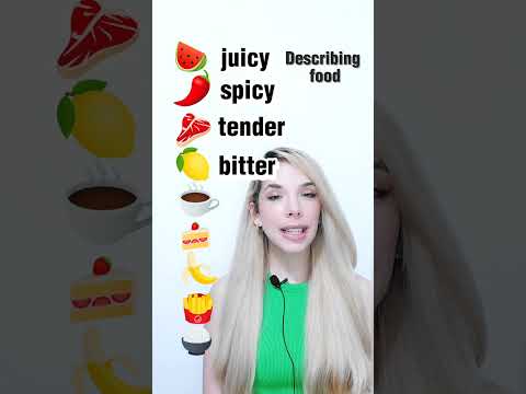 Describing food 🍉 #english #ingles #englishlanguage #food #vocabulary #learning #education education
