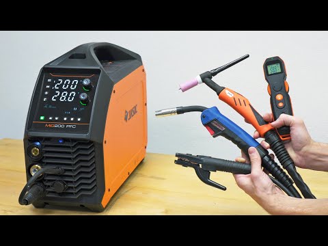 4 in 1 Multi Welder (MIG, TIG, MMA, Remote control) - Jasic EVO MIG 200 PFC  |  Unboxing and Test