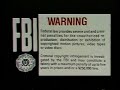 FBI Copyright Warning Warner Home Video VHS