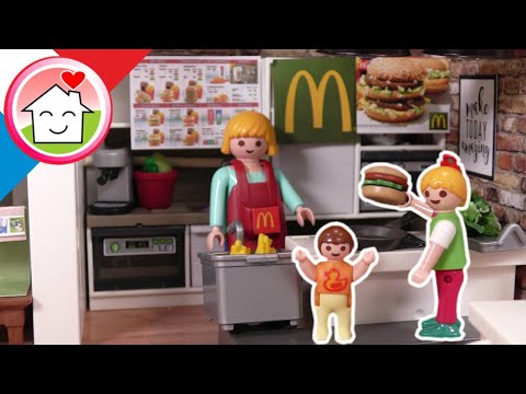 Playmobil en francais Son propre McDonalds à la maison - Famille Hauser