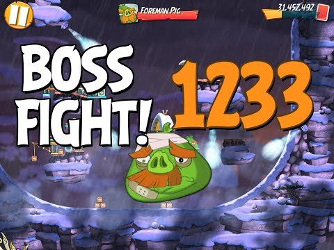 Angry Birds 2 Boss Fight 176! Foreman Pig Level 1233 Walkthrough - iOS, Android