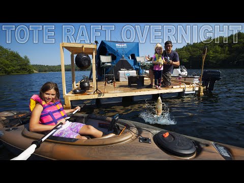 Overnight With the Kids On the Home Depot Tote Float - Day 6 of 7 Day WaterWorld Survival Challenge