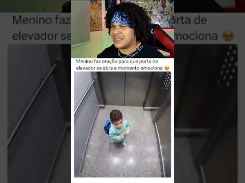 Moisés do elevador a fé da criança abriu o elevador 🫢 #reaction