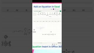 Download the video "Add Equation in Office 365 | Equation in Excel | Equation insert in Excel | How to Add Equation"