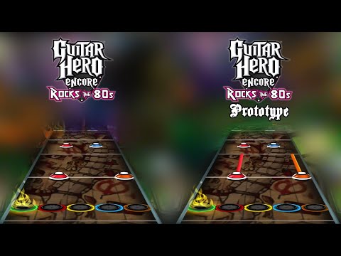 Guitar Hero 80's Prototype - "Seventeen" Chart Comparison