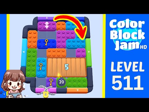 Color Block Jam Level 511 Solution Walkthrough