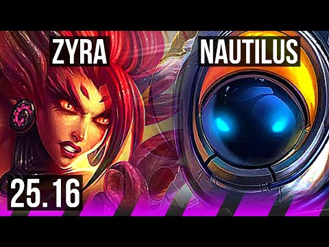 ZYRA & Yunara vs NAUTILUS & Senna (SUP) | 4/2/8 | KR Master | 25.16