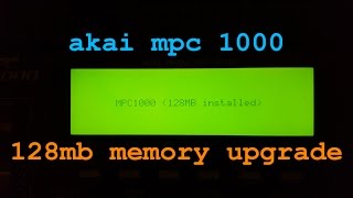 Video thumbnail for Akai MPC 1000 128Mb memory upgrade by ranzee