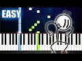 Distraction Dance - EASY Piano Tutorial by PlutaX