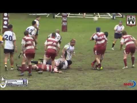 2014 NHRU Round 18 Premier 1 Highlights - University v Easts