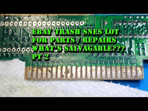 eBay SNES Junk Lot Cartridge Repair (Part 2)