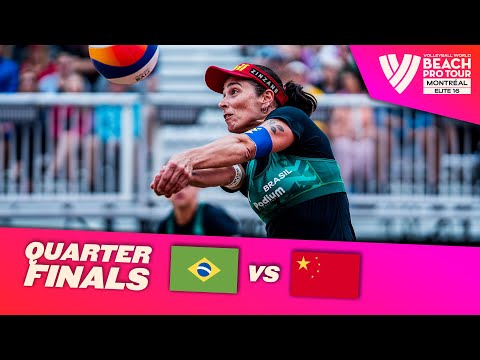 Agatha/Rebecca vs. Xue/X. Y. Xia - Quarter Finals Highlights Montréal 2023 #BeachProTour