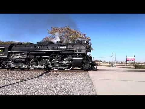 Nickel Plate 765 on the mainline outside New Haven