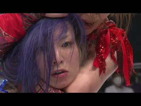 【スターダム】朱里が世羅りさに魔性のスリーパーでセコンドがタオル投入！竹刀攻撃入り乱れるも朱里が王座防衛！渡辺桃が次期挑戦者に名乗り！【STARDOM】