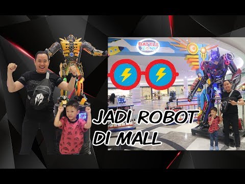 JADI ROBOT DI MALL | BATTLE ZONE | PLAY TIME | ROBOT TRANSFORMER | AMAZONE ROBOT | LIPPO MALL PURI Video