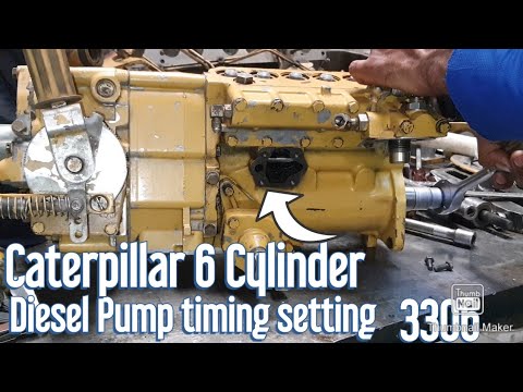 #CAT# Caterpillar 3306 Engine DITA Diesel Pump Timing And Crankshaft Timing Settings & Camshaft  🐈