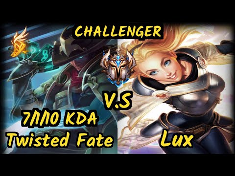 SK Pirean (TWISTED FATE) vs LUX - 7/1/10 KDA MID CHALLENGER GAMEPLAY - EUW