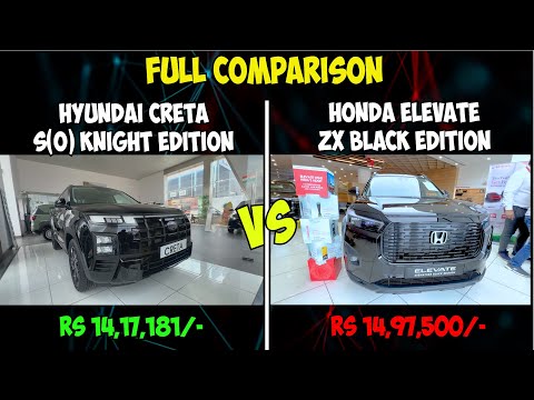 New Hyundai Creta vs Honda Elevate | Full Comparison | Best Mid Size SUV Under 15 Lacs | #hype #car