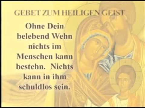 Gebet zum Heiligen Geist