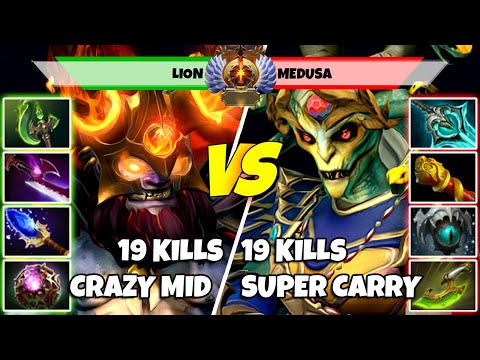 LION (Mid) vs MEDUSA (Carry) - Epic Battle Of Immortal Rank Dota 2 Players - Z Dota 2