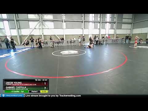 61-61 Lbs Round 2 - Gabriel Castilla, Prometheus Wrestling Club Vs Jakob Young, Cabinet Mountain E