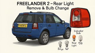 How to remove rear light / change bulbs in Land Rover Freelander 2/LR2