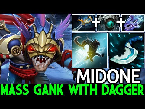MIDONE [Slark] Nowhere is Safe Mass Gank with Blink Dagger Dota 2