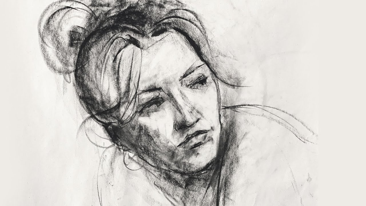 Portrait Study with Charcoal