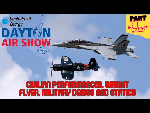 2023 Dayton Air Show Part One. (4K) Statics, Civilian Performances and Military Demos