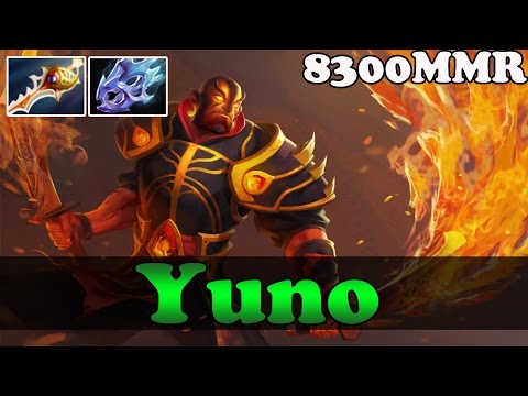 Yuno 8300 MMR Plays Ember Spirit With Moon shard And Divine - Ranked Gameplay!
