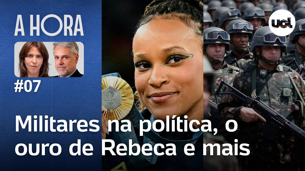 Militares na política, vice de Kamala, Rebeca Andrade e mais | A Hora #7 com Toledo e Thais Bilenky
