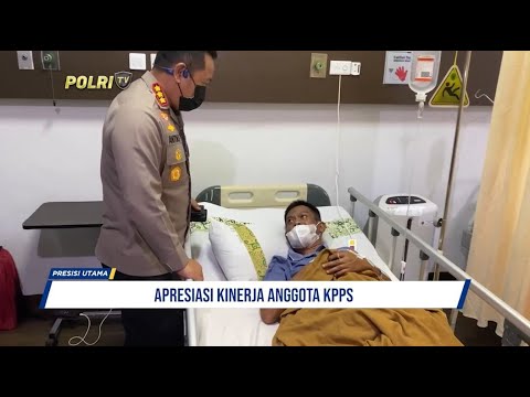 KAPOLRESTA BALIKPAPAN KUNJUNGI ANGGOTA KPPS YANG SAKIT