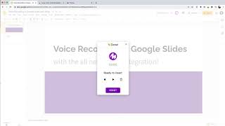 Add Audio to your Google Slides with Mote