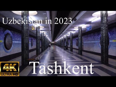 Tashkent, Uzbequistão em 2023. Metrô de Tashkent (4K)