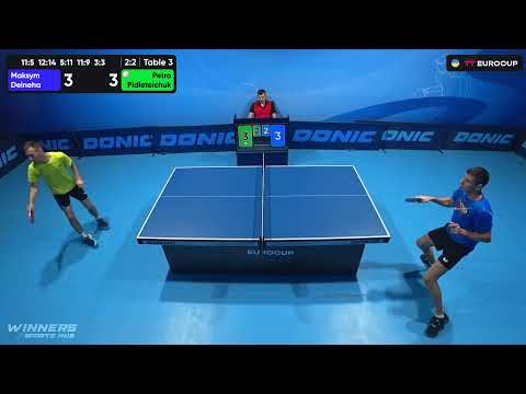 09:30 Maksym Deineha - Petro Pidleteichuk 12.09.2023 TT Euro.Cup Ukraine Master. TABLE 3