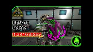 ARK: LOST ISLAND - HOW TO COLOR A SINOMACROPS ON PS4/XBOX!