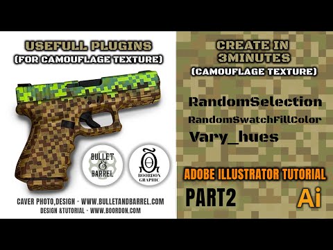 Illustrator Plugins For Creating Camouflage Patterns Part2 Camouflage Illustratortutorial Plugin