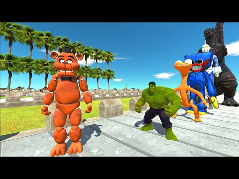 Freddy Fazzbear Coconut Island Death Run - Animal Revolt Battle Simulator