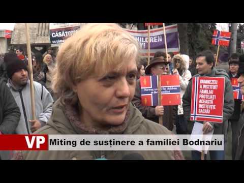 Miting de susținere a familiei Bodnariu
