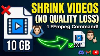 Compress 4K Video WITHOUT Losing Quality - FFmpeg Tutorial thumbnail