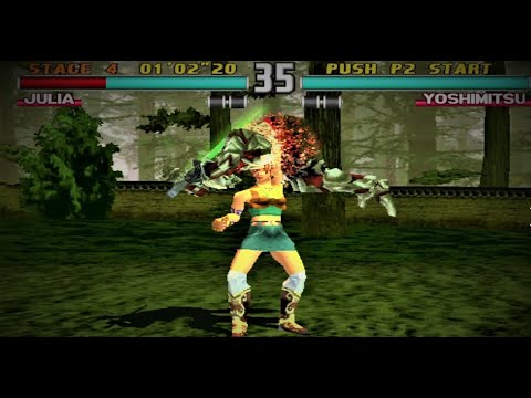 Julia  with Heihachi Mishima   Best Moves Gameplay - Tekken 3 (Arcade Version (Remake)