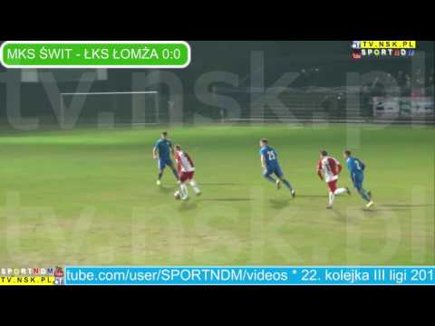 tv.nsk.pl 2017-04-07 MKS Świt Nowy Dwór Maz. - ŁKS 1926 Łomża 0:0 akcja 12 Łomża